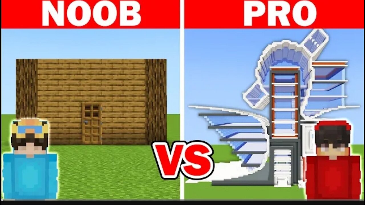 NOOB vs HACKER: I Cheated in a Build Challenge (Minecraft)