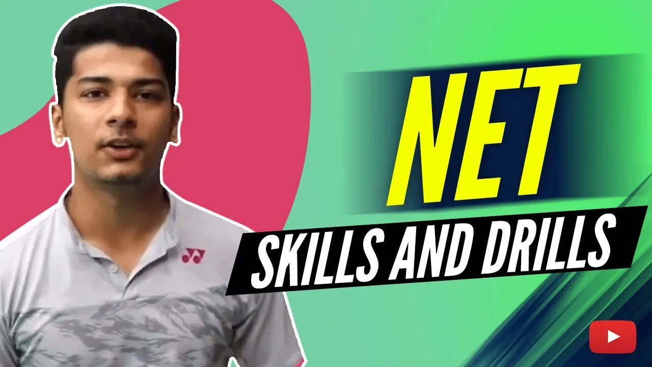 Net Skills and Drills Lessons and Tips from Prashant Mehta Badminton - Hindi with English subtitles