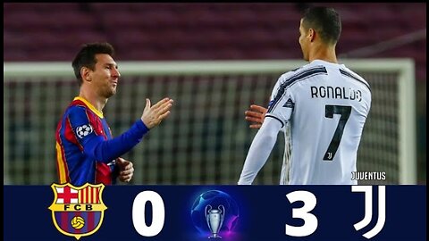 Messi vs Ranaldo (Barcelona 0 x 3 Juventus)■ Extended Highlights & Goals || 2020-21