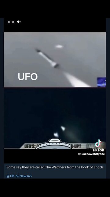 UFO DESTROYS Nuclear WarHead in flight - book of Enoch Watchers?