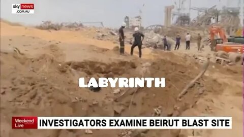 Labyrinth tunnels under Beirut Port