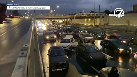 I-70 shut down: Multiple cars disabled during flooding