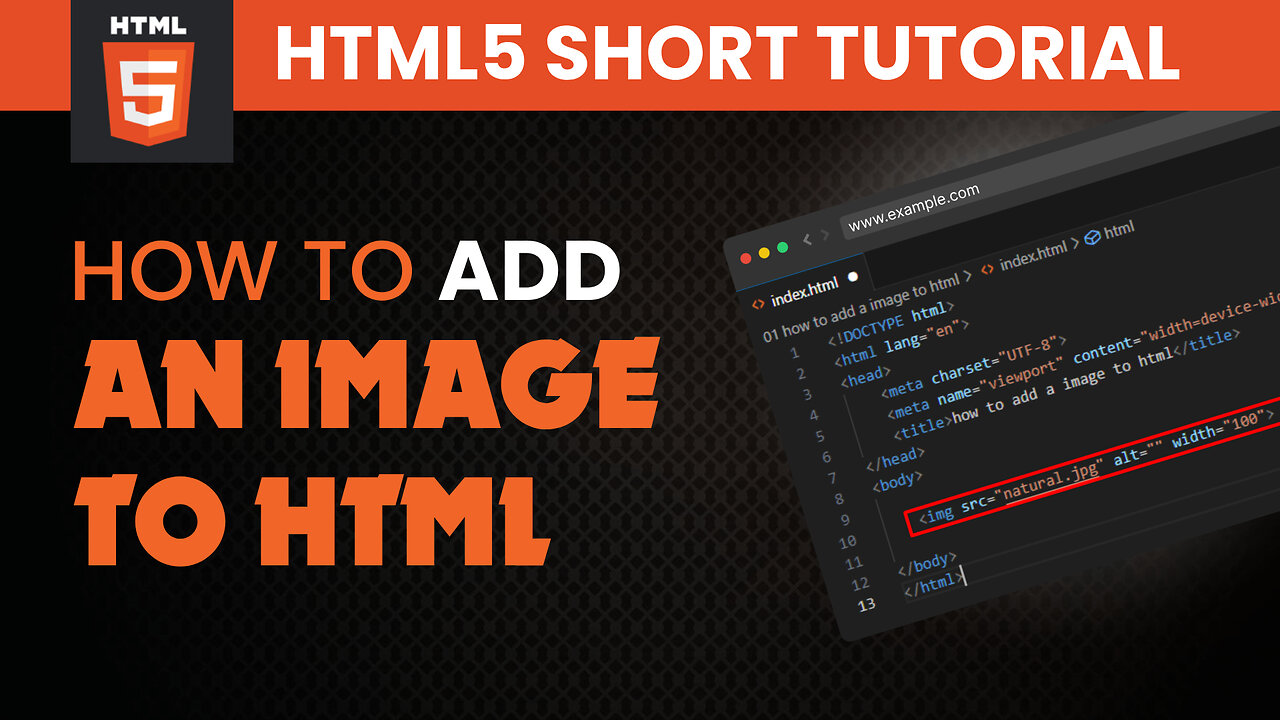 How to add a image to html