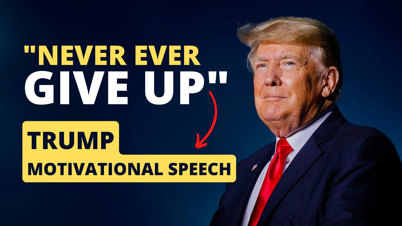 Trump motivational speech: “Fight, fight, fight. Never, ever, ever give up”.