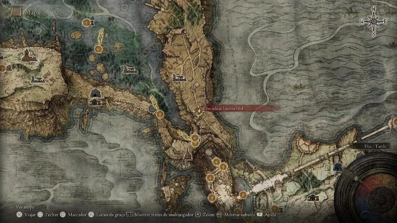 ELDEN RING Localização da Lança da Árvore