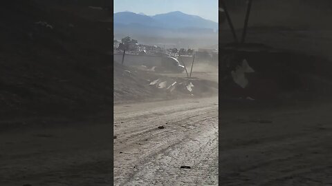 Garbage Truck arriving at the Landfill