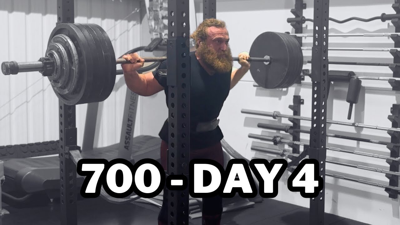 700 Day 4 252.5kg PB Squat Attempt