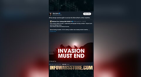 We Are Being Invaded - Alex Jones on X