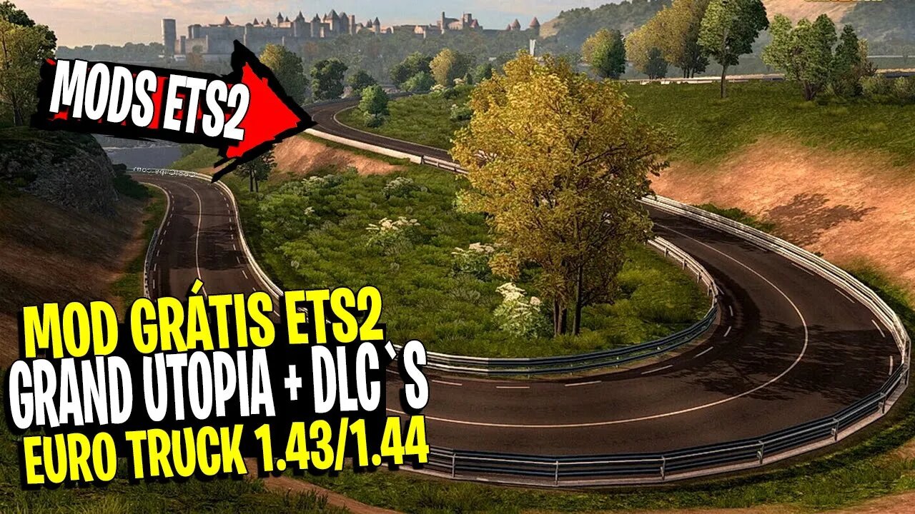 ▶️ COMO INSTALAR MAPA GRAND UTOPIA + COMPLEMENTO DLC + DINHEIRO E XP INFINITO ETS2 1.43 1.44