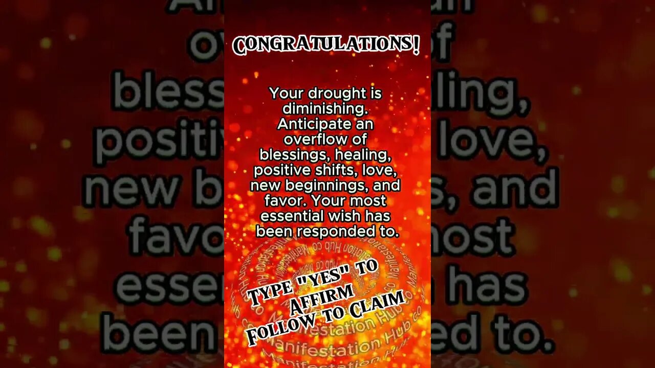 Congratulations! Your wish has been fulfilled #affirmations #affirmationsdaily #manifestation #claim