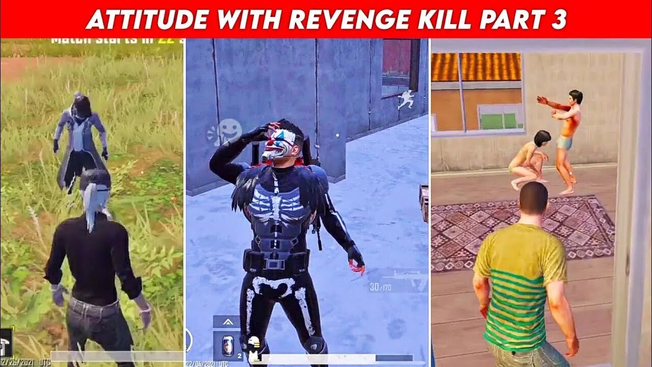 Pubg Mobile Attitude 😈 With Revenge Kill Blood Raven X-Suit 😮 | Season 18 | Part 3 | Xbot 2.0