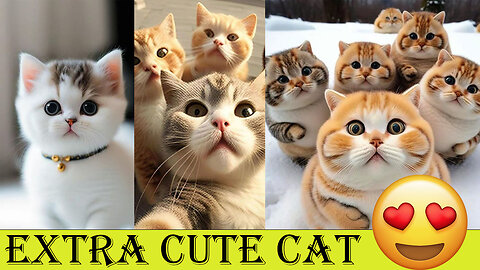 wow so Cute Cat // very funy..