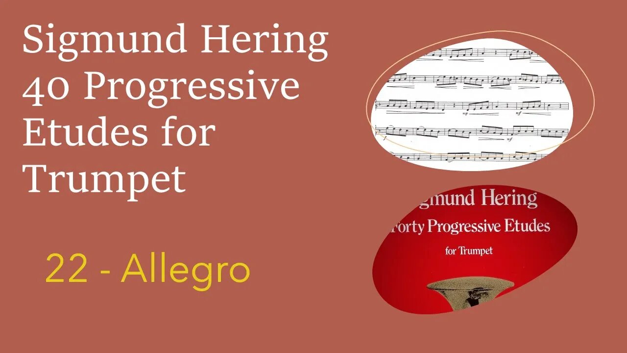 Sigmund Hering 40 Progressive Etudes for Trumpet - 22 Allegro