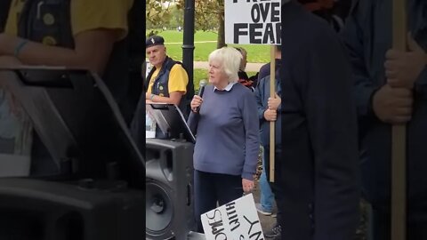 liz Philips speech on jeff wyatt at speaker's corner #london