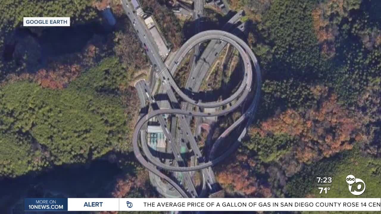 Crazy, twisty interchange is real?