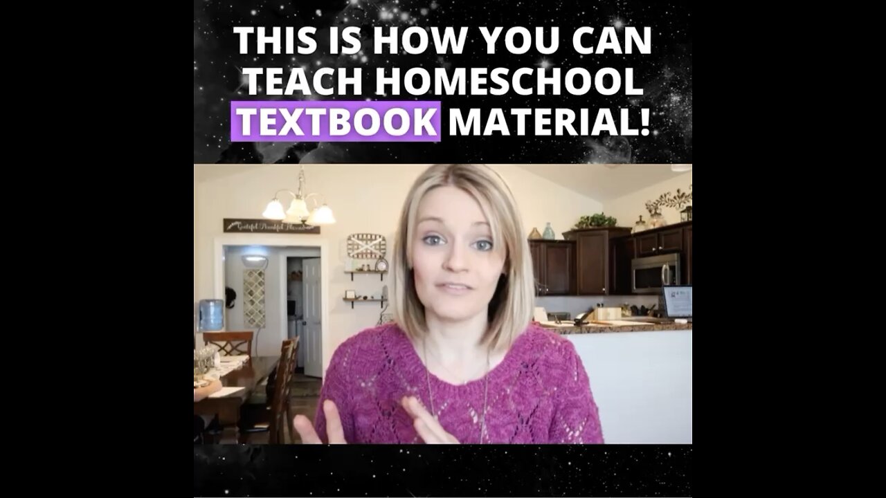 This is how you can teach homeschool textbook material