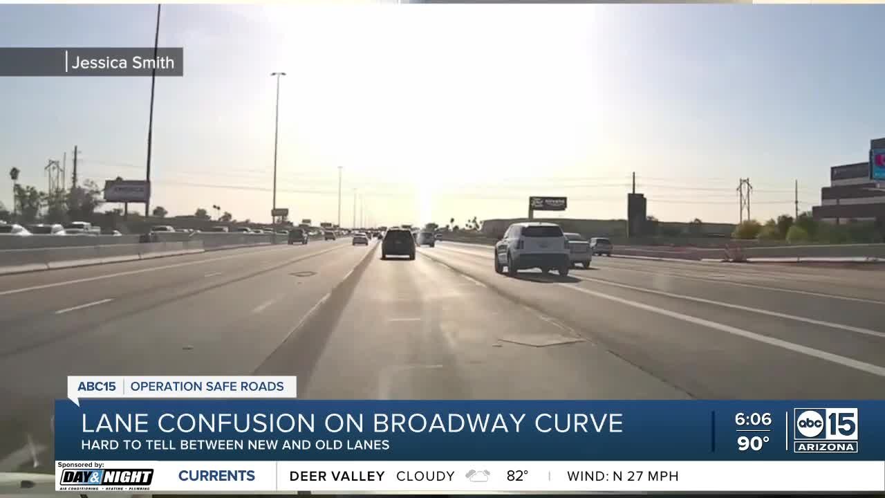 Operation Safe Roads: Broadway Curve lane line confusion