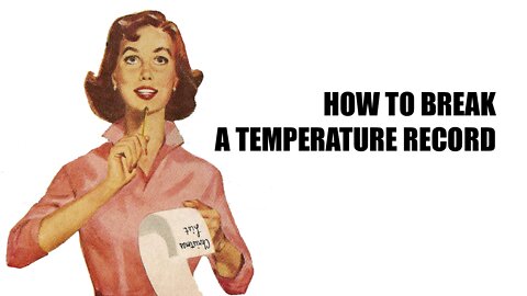 How To Break A Temperature Record