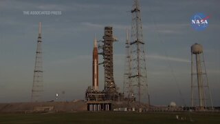 NASA tests new moon rocket, 50 years after Apollo