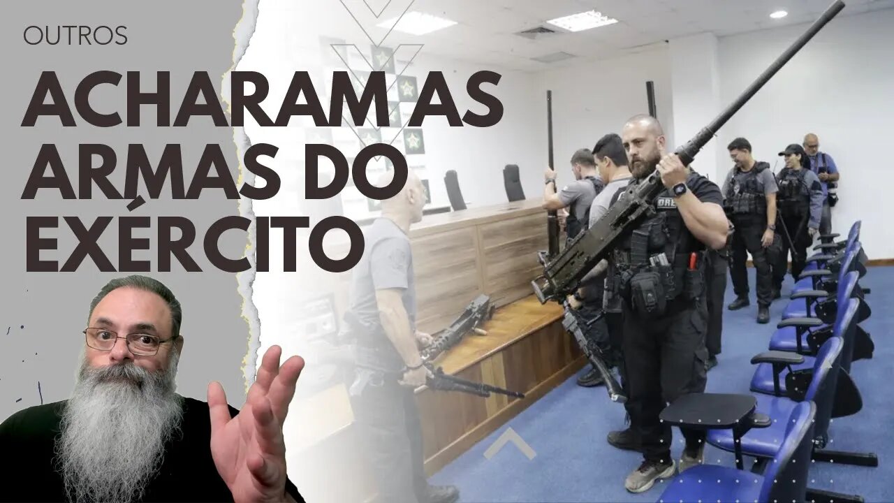 ACHARAM PARTE das ARMAS ROUBADAS do EXÉRCITO em MORROS do RIO, mas ESTRANHO: NÃO PRENDERAM NINGUÉM