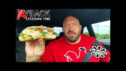 Ryback Feeding Time: No Butcher Tuna Salad Sandwiches While Driving!