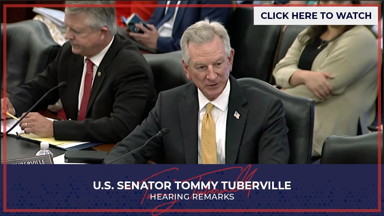 Senator Tuberville Questions Taxes on Mining Cryptocurrency