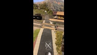 B&O EM-1 2-8-8-4 Going Through Railroad Ceossing