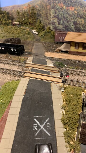 B&O EM-1 2-8-8-4 Going Through Railroad Ceossing