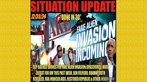 SITUATION UPDATE 12/23/24 - No way out, CCP Backed Drones,Benjamin Fulford Highlights,Obama Revealed