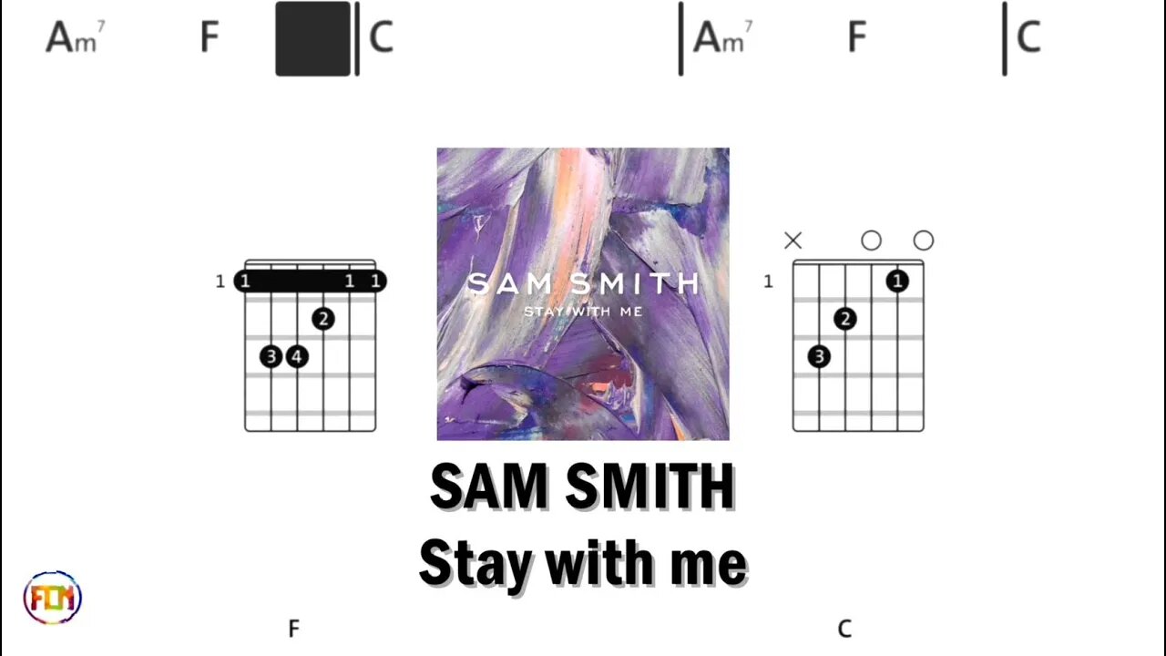 SAM SMITH Stay with me - (Chords & Lyrics like a Karaoke) HD