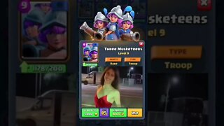 CLASH ROYALE TRÊS MOSQUETEIRAS #shorts