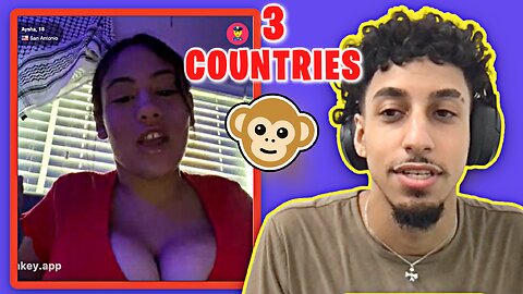 Asking girls to NAME 3 COUNTRIES on MONKEY APP