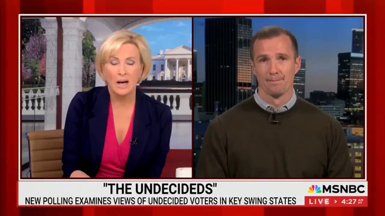 MSDNC segment of "undecided voters" UNANIMOUSLY saying Bossman's policies better than Bumblehead an