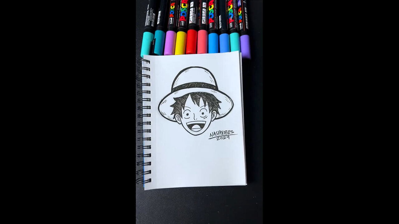 How to Draw Luffy ONE PIECE.