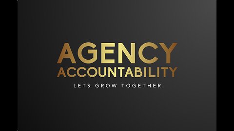 Agency Accountability first group meeting full presentation