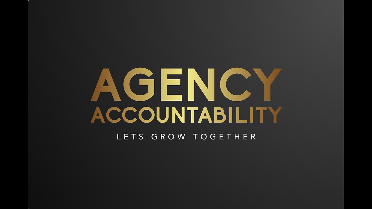 Agency Accountability first group meeting full presentation