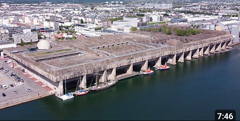 INISIDE WW2 GERMAN U-BOAT BUNKER IN SAINT-NAZAIRE