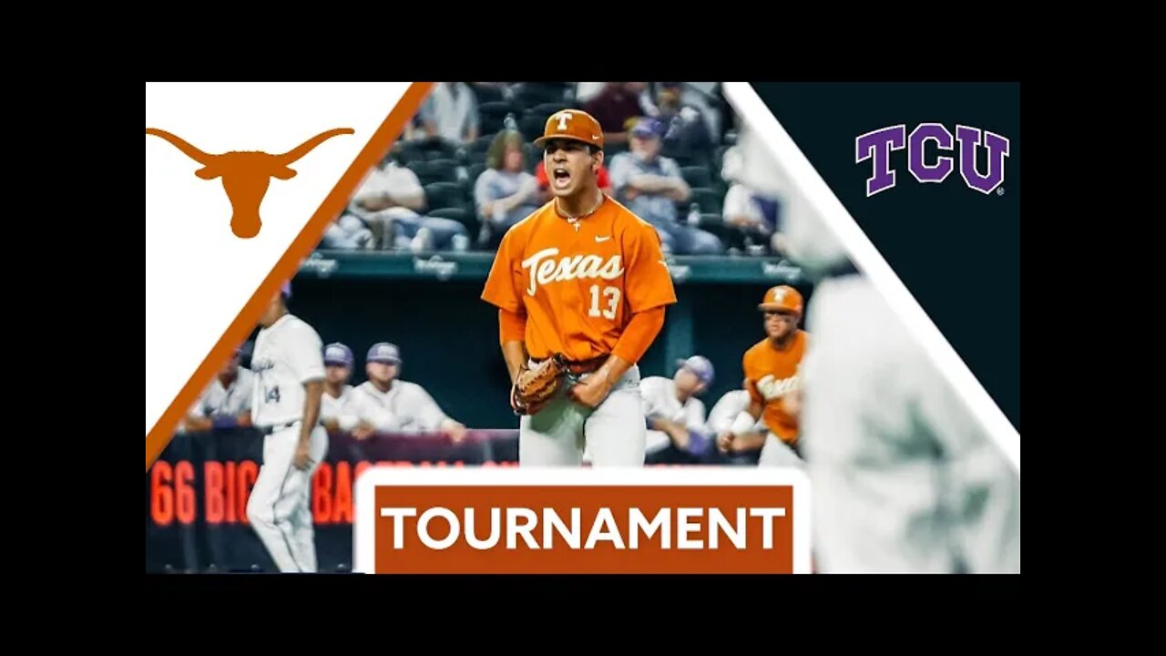 #5 Texas vs #1 TCU Highlights | Big 12 Tourney Winners Bracket | 2022 College Baseball Highlights