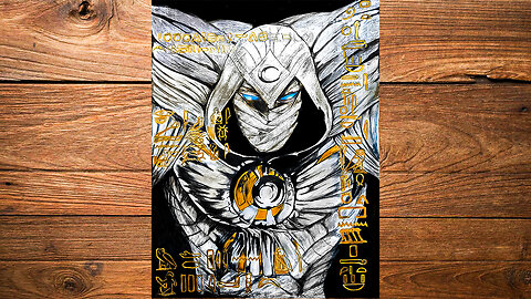 Drawing Moon Knight - Time Lapse | Lavi Art