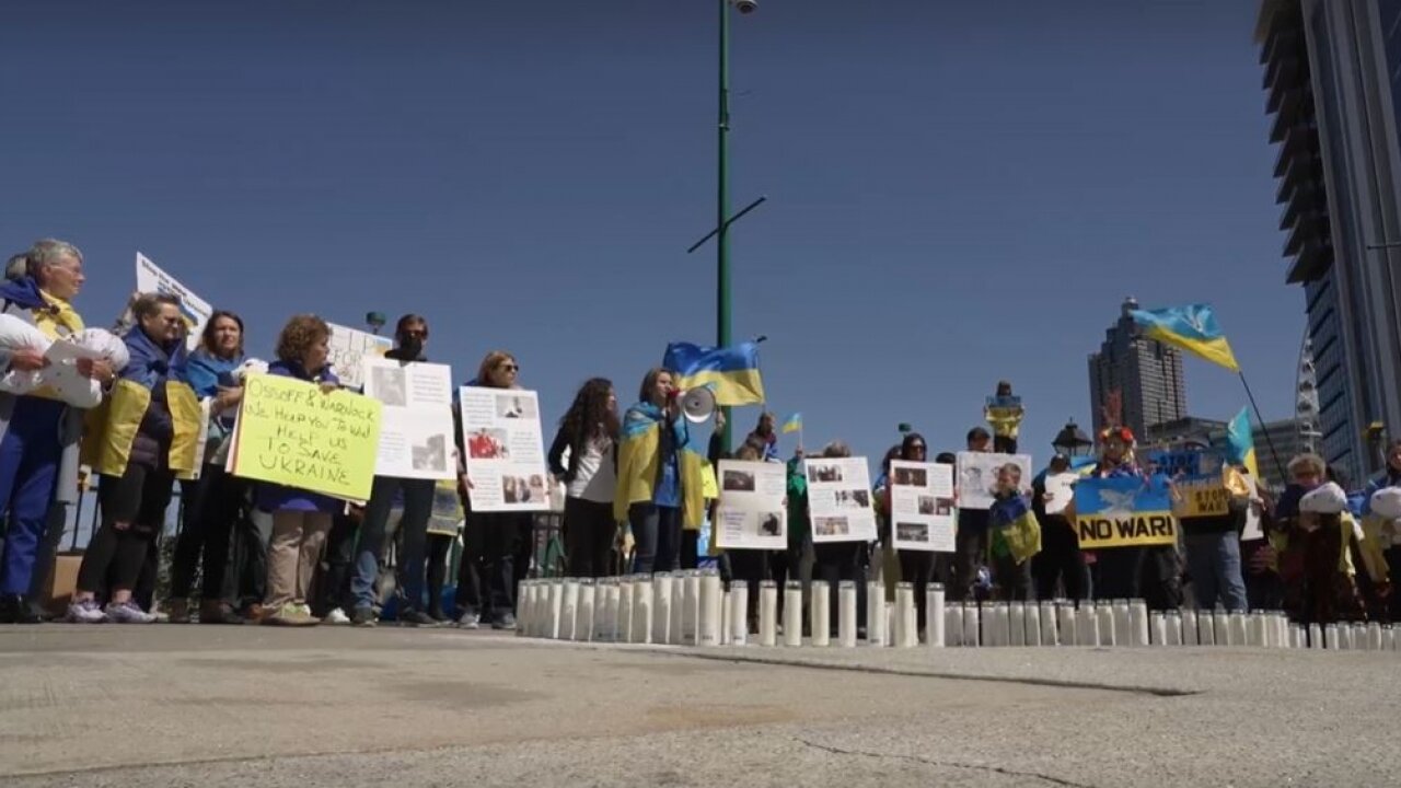 Demonstrators In U.S. Call For Safety Of Ukrainian Children