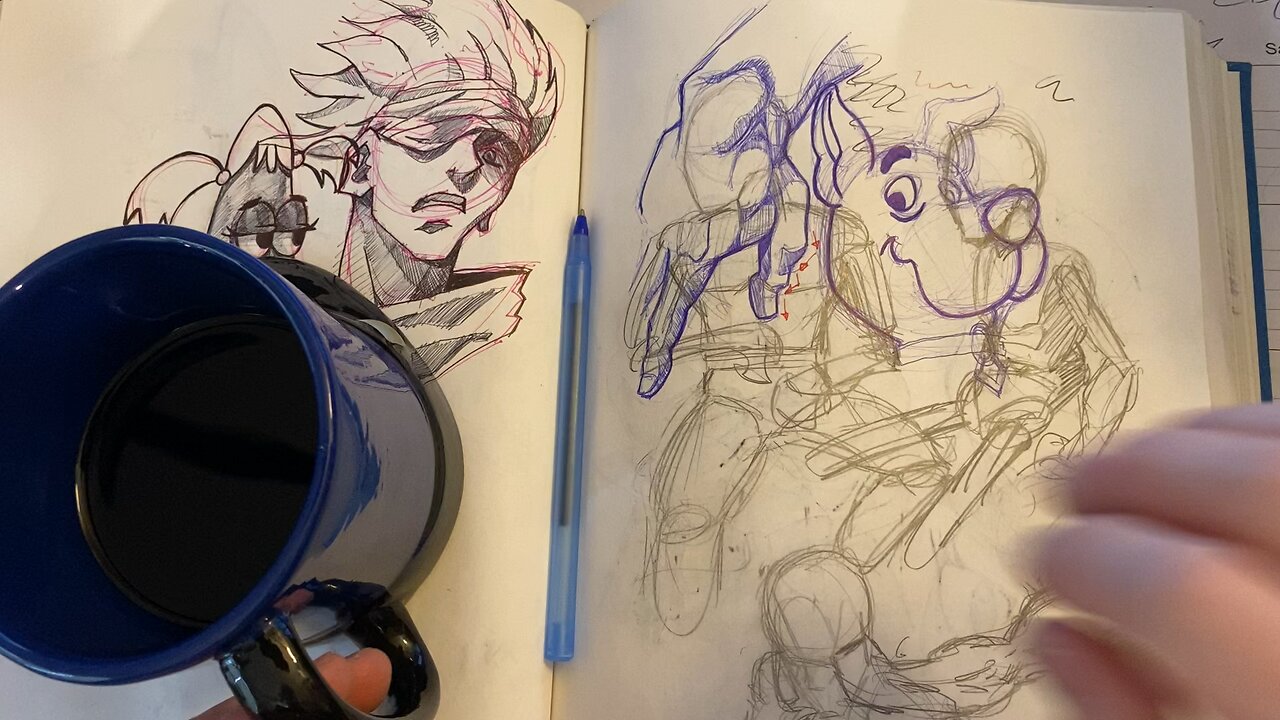 Coffee ☕️ and a Sketchbook | Art Vlog 51
