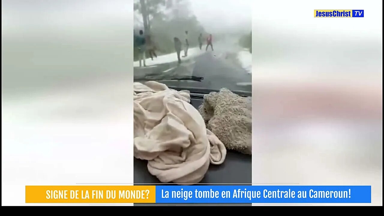 INCROYABLE MAIS VRAI! LA NEIGE TOMBE AU CAMEROUN! SIGNE DE LA FIN DU MONDE?!?!