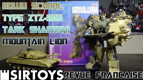 [Francais] Revue Video du Bowu School - Type ZTZ-98B - Tank Shangshi - Mountain Lion