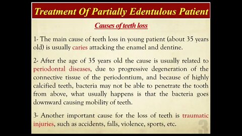 Prosthodontics L1 part1 (Introduction)