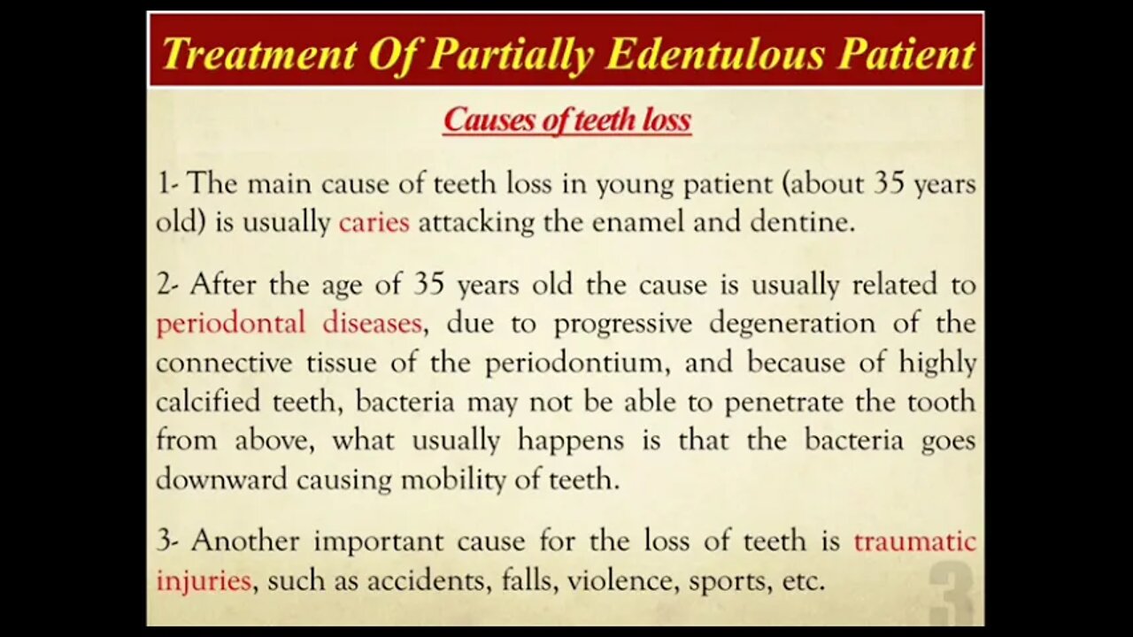 Prosthodontics L1 part1 (Introduction)