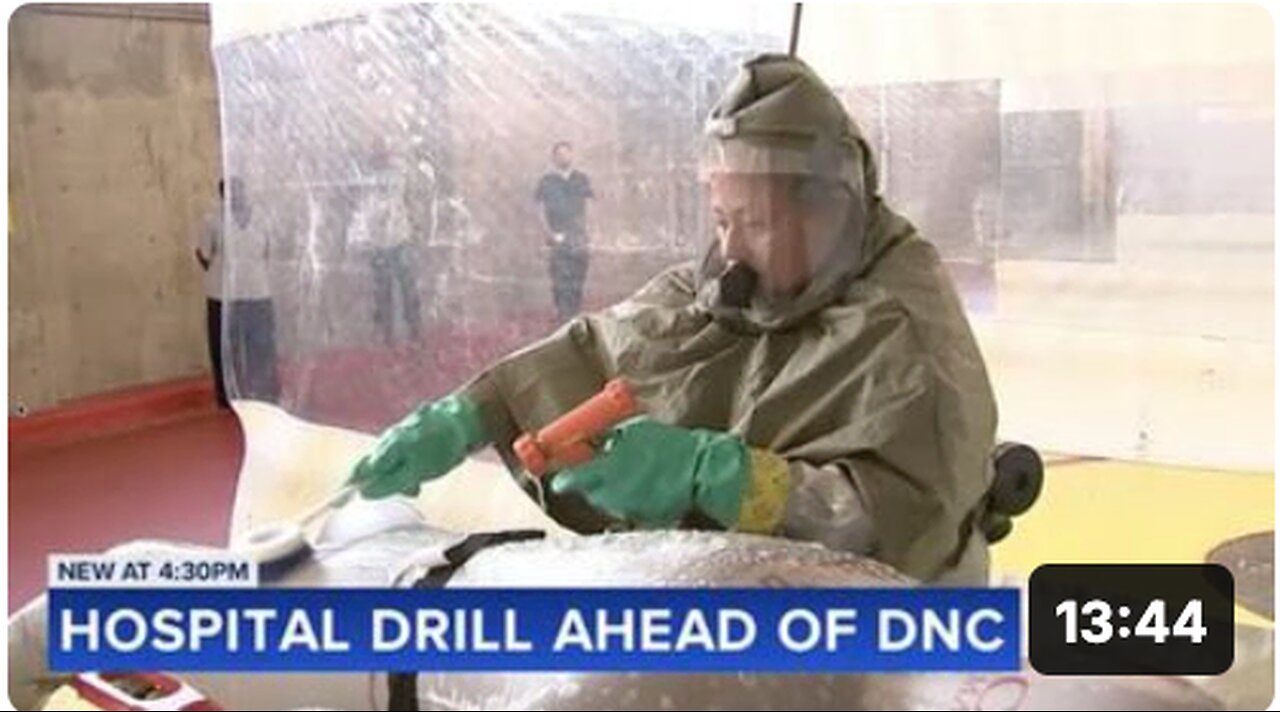 WARNING! Emergency drills are taking place for a possible FALSE FLAG CHEMICAL ATTACK at the DNC!