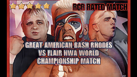 Great American Bash 1986 Rhodes vs Flair NWA World Title Match