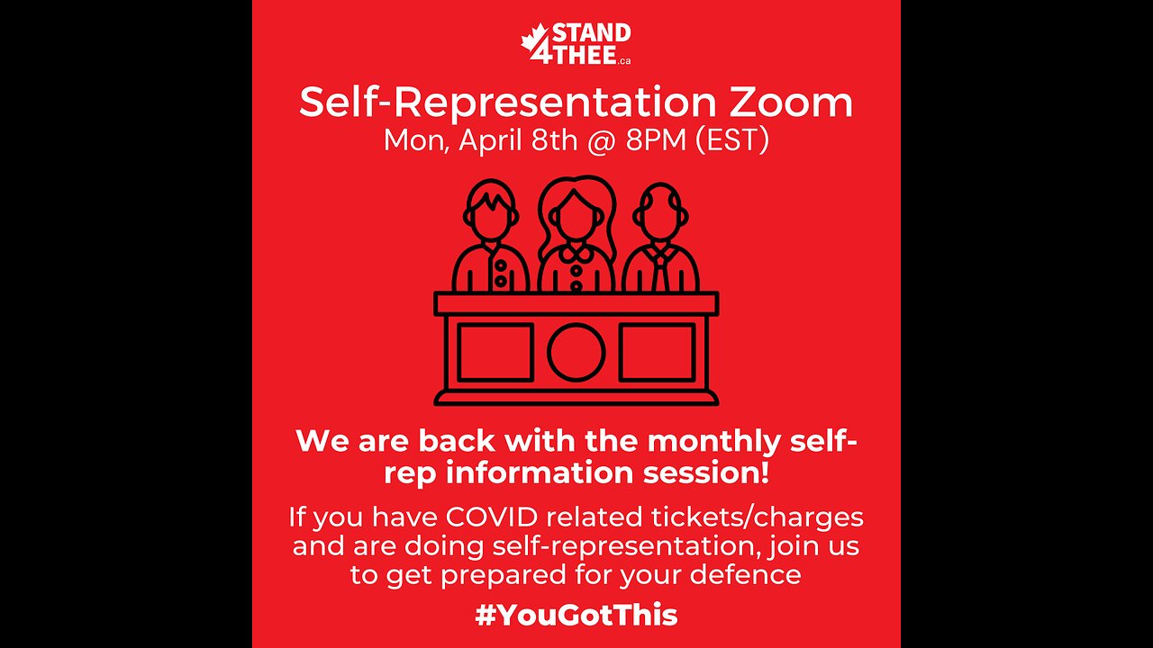 Stand4THEE Self-Rep Zoom April 8th