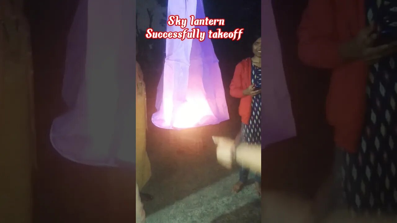 sky lantern जलते जलते बच गया #video #johar 😲😲👍@jharkhandoriginality