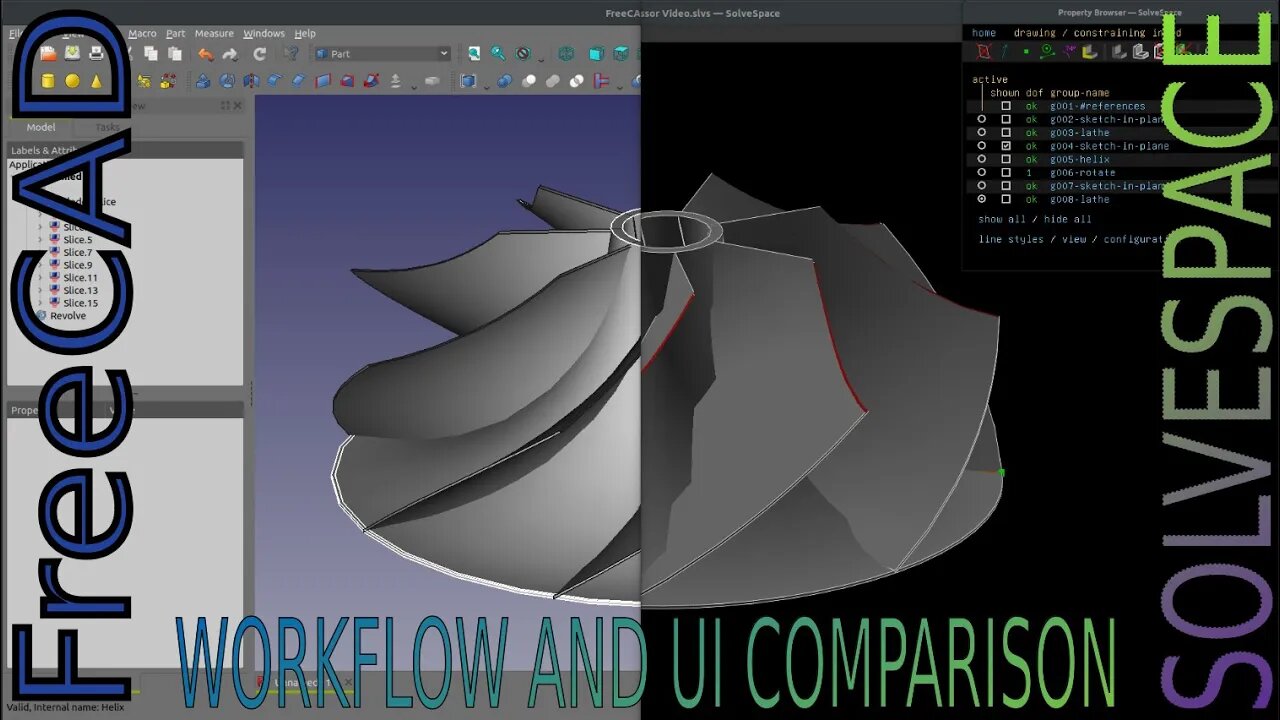 Compressor in SolveSpace and FreeCAD: A Comparison |JOKO ENGINEERING|